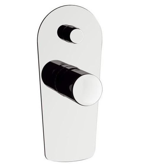 خلاط دش مخفي RFU612D2 FUSION ايطالي REMER كروم خطين وجه دائري