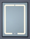 مراية ليد OS420269 صيني ORIEN STANDARD مستطيل 60*80 سم اطار المونيوم اسود