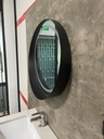  مراية  دائري ليد OS430073. مقاس 80*80 سم مع اللمس لون اسود